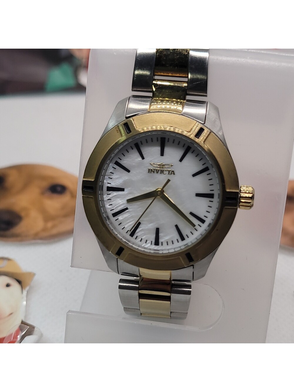 583 invicta prodiver Women’s 32mm silver and gold refurbished new battery